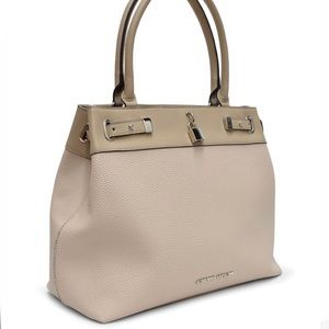 Oyster Padlock Pebbled Satchel
